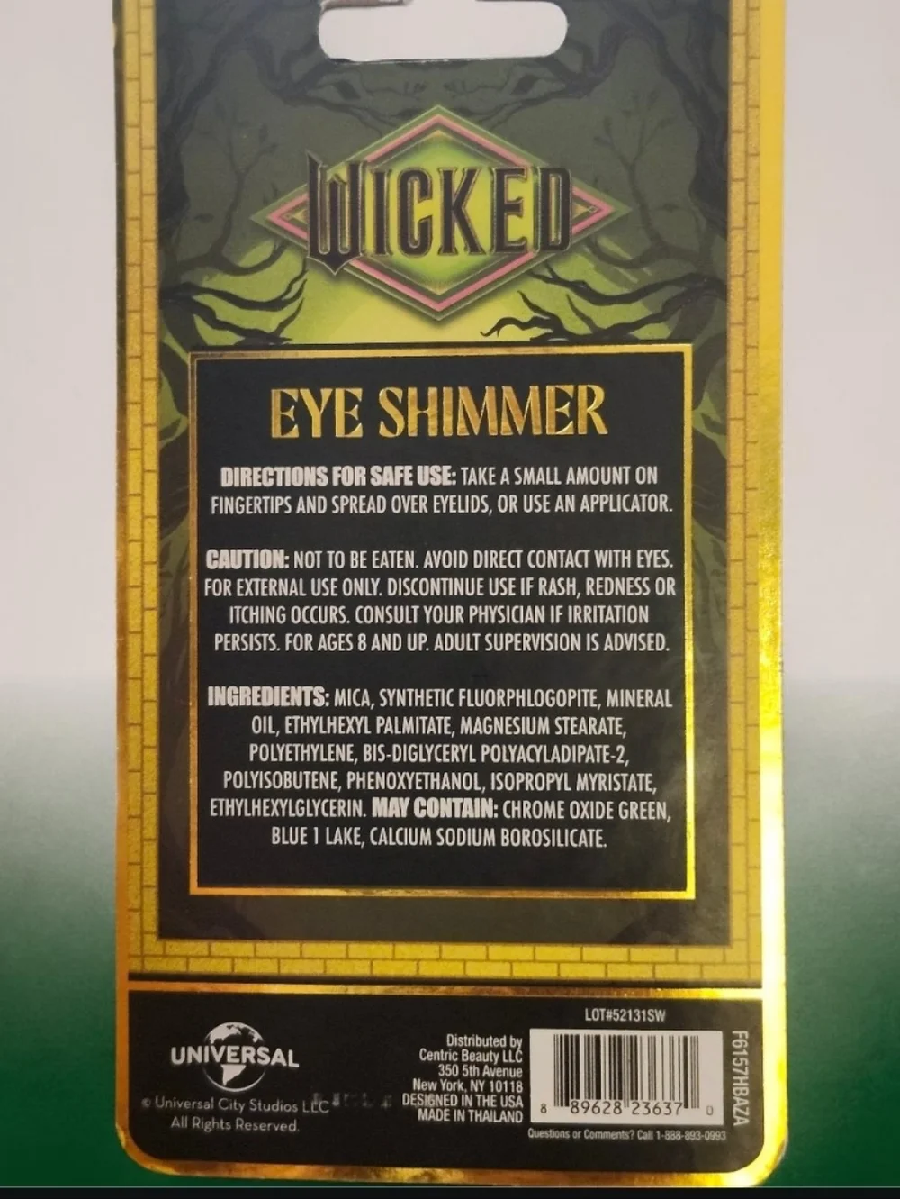 Wicked Elphaba Eye Crayon & Shimmer Makeup Duo